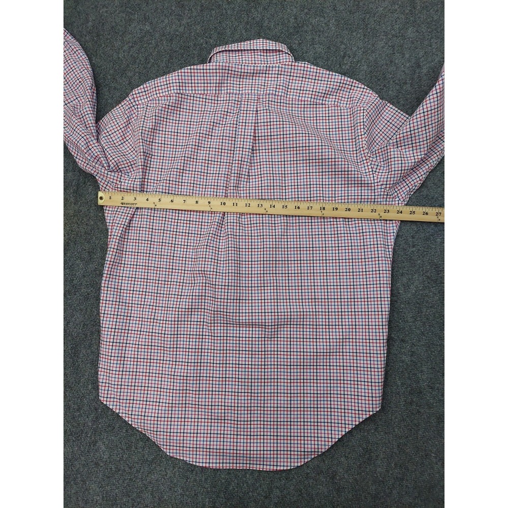 Lot 3 Ralph Lauren Shirt Men Large Blue Pink Plaid Button Down Pony Long Sleeve - Picture 9 of 16